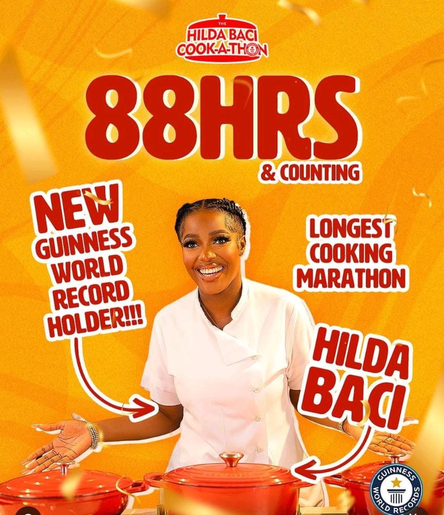 Record Breaking Achievement Nigerian Chef Hilda Baci Surpasses Longest Cooking Time In Guinness 